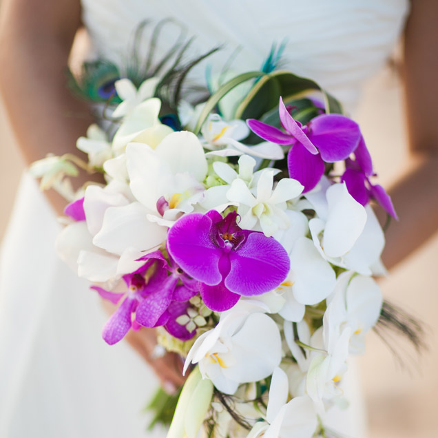 Orchid wedding bouquet